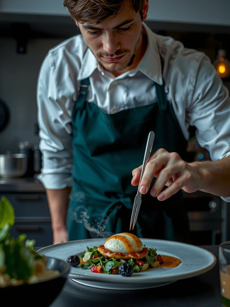 Keittiömestari työssään